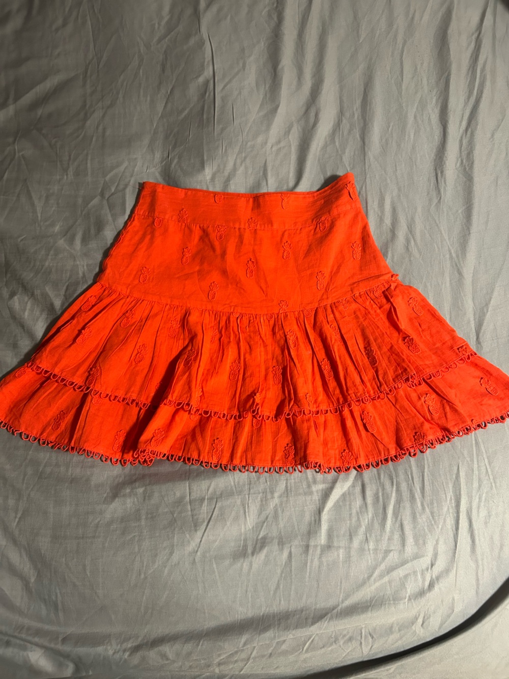 Farm Rio Women's 3D Pineapple Mini Skirt Size S